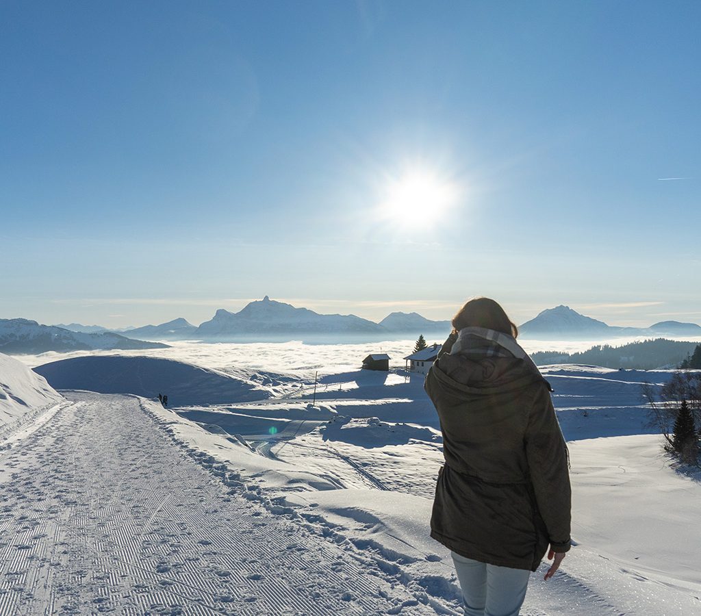 Le Col de Joux Plane et le belvédère de la Bourgeoise