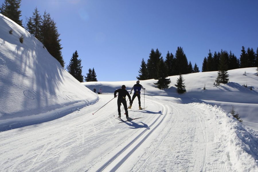 Le Bérouze ski de fond au Col de Joux Plane l&rsquo;hiver