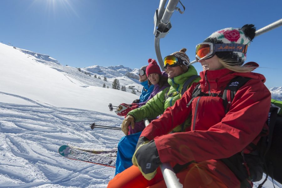 Le Bérouze ski alpin sur le Grand Massif l&rsquo;hiver
