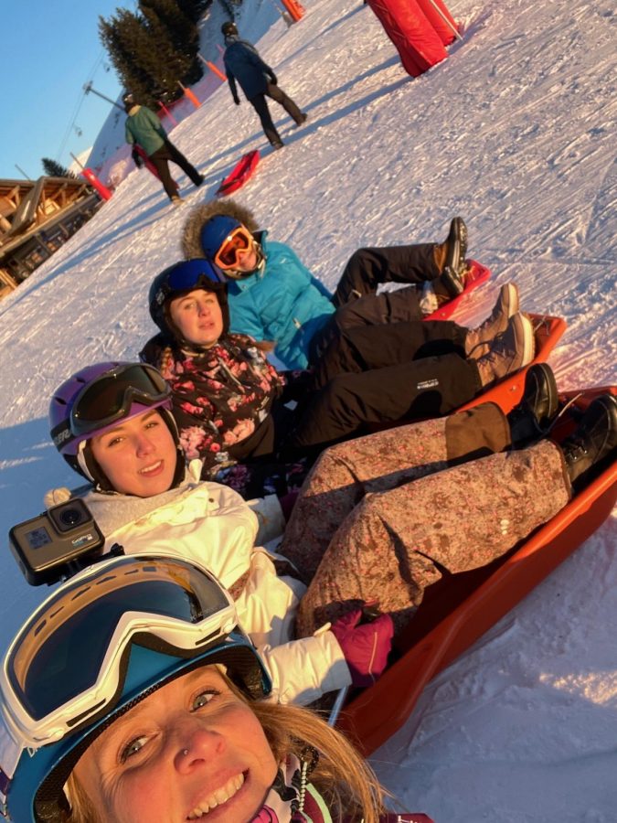 Descente en luge de la Marvel