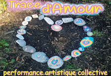 Performance artistique collective « Trace d’Amour »