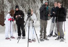 Randonnée accompagnée en raquettes : paysage et histoires de montagne