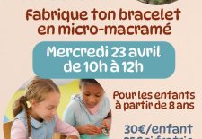 Fabrique ton bracelet en micro-macramé