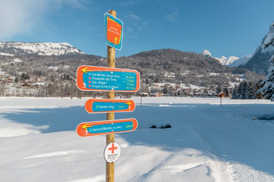 itinéraire raquettes : Le Pont de Revé – Vallon en hiver_Samoëns