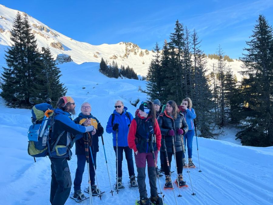 Raquettes et pique-nique avec les chamois_Taninges