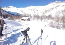 Raquettes et pique-nique avec les chamois