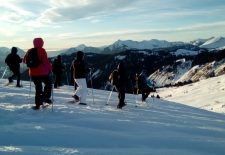 Randonnée accompagnée en raquettes : panorama et histoires de montagne