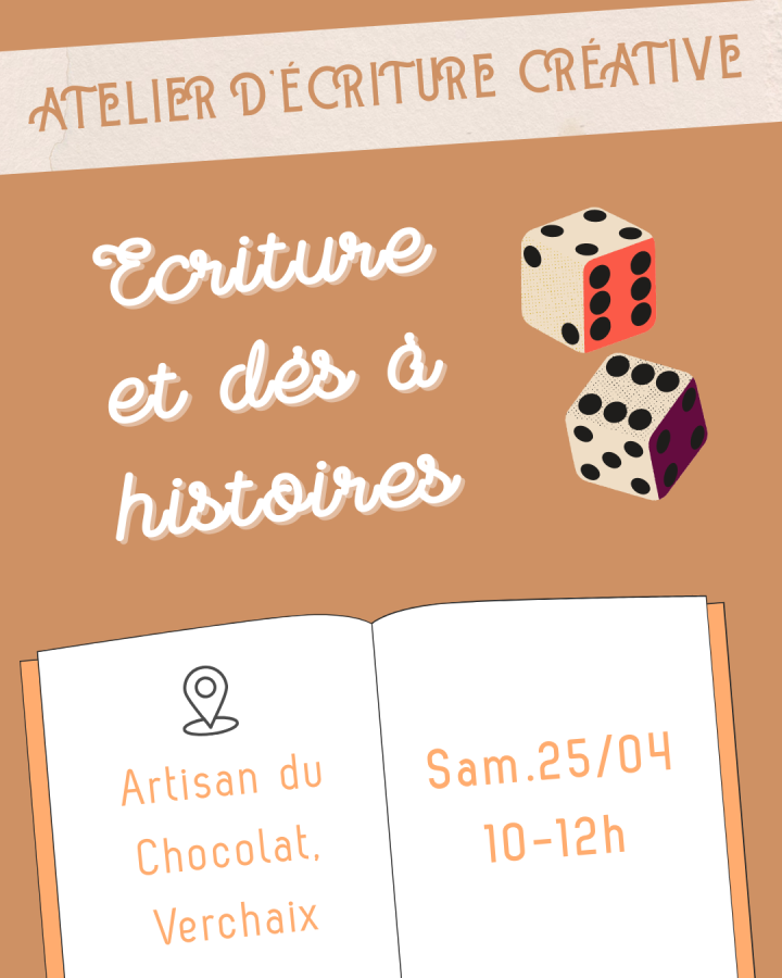 Atelier d&rsquo;écriture créative : Ecriture et dés à histoires