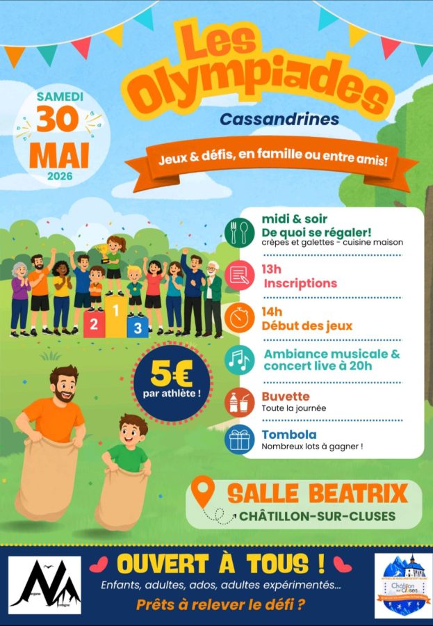 Affiche les olympiades Cassandrines