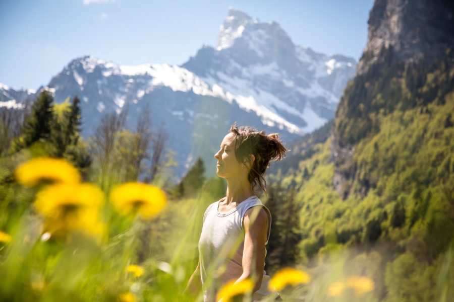 Hatha yoga en Nature