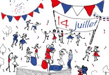 Lac bleu, blanc , rouge – Fête nationale