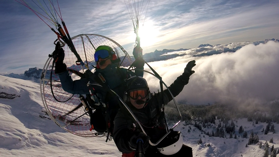 Baptême de l&rsquo;air en paramoteur